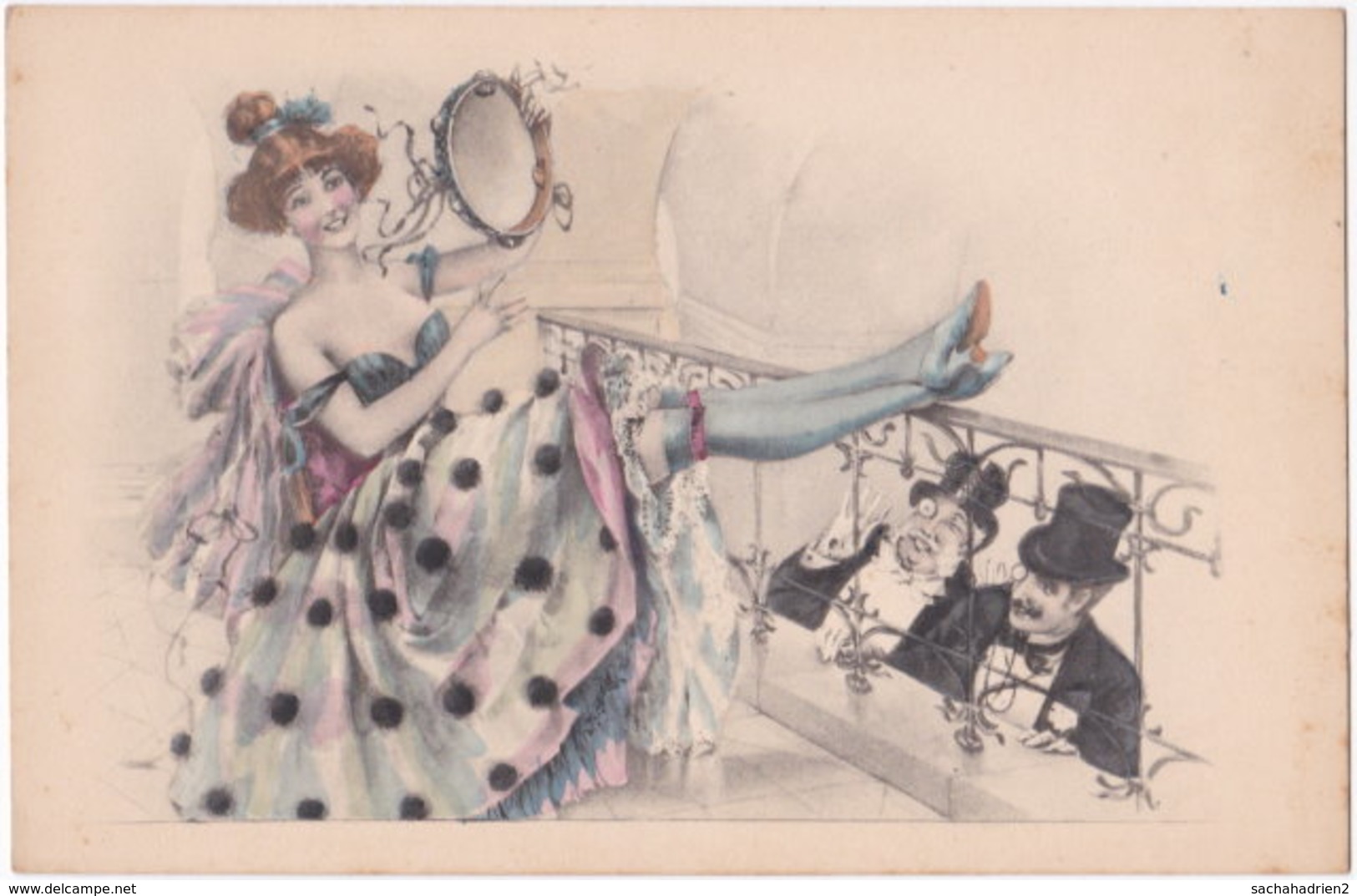 Illustrateur. Belle Epoque. Danseuse Et Galant (4) - Unclassified