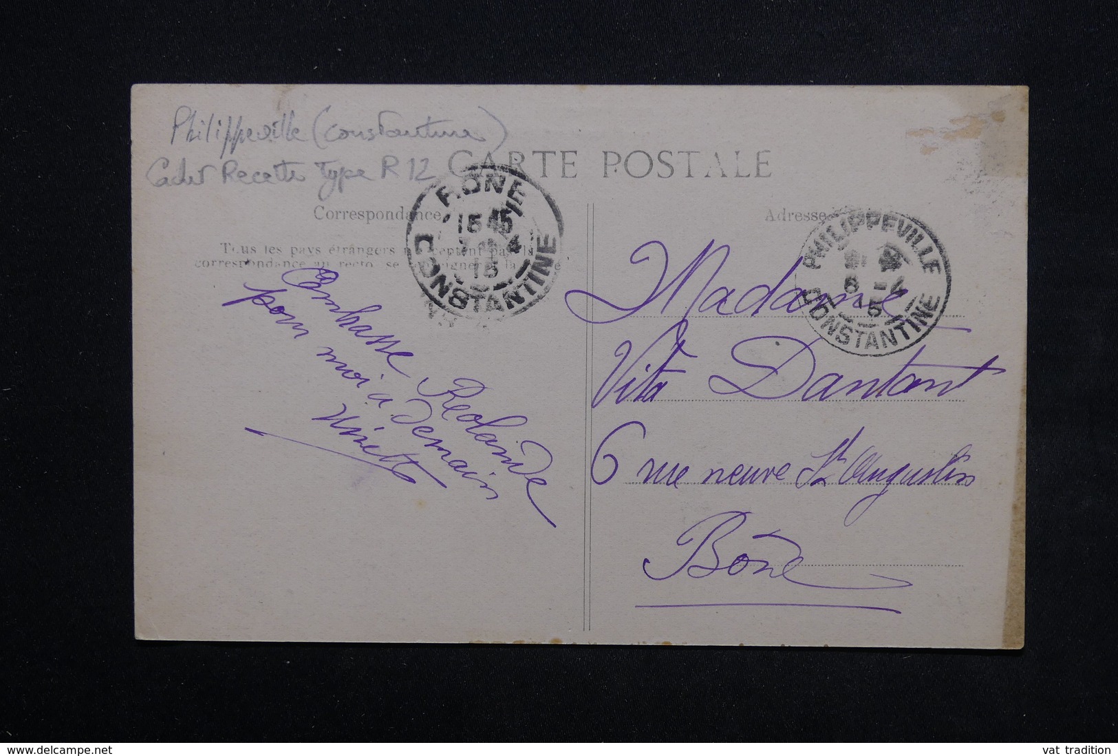 ALGÉRIE - Carte Postale - Philippeville - Rue Théophile - L 23762 - Skikda (Philippeville)