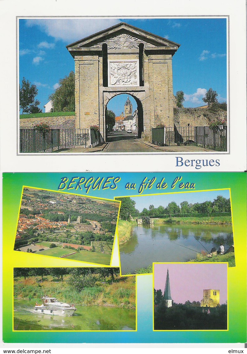 BERGUES. 2 CP La Porte De Cassel - Multivues - Bergues