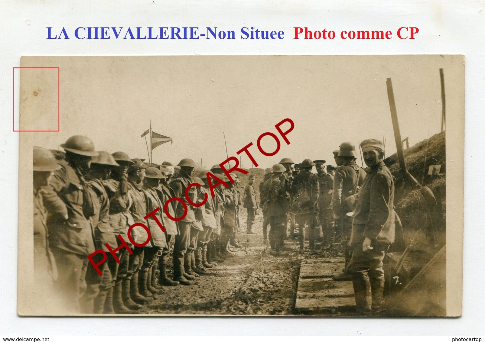 La CHEVALLERIE-Prisonniers Anglais-Position Allemande-Avril 1918-PHOTO NON SITUEE All.-Guerre 14-18-1WK-France-62-??-Mil - Croisilles