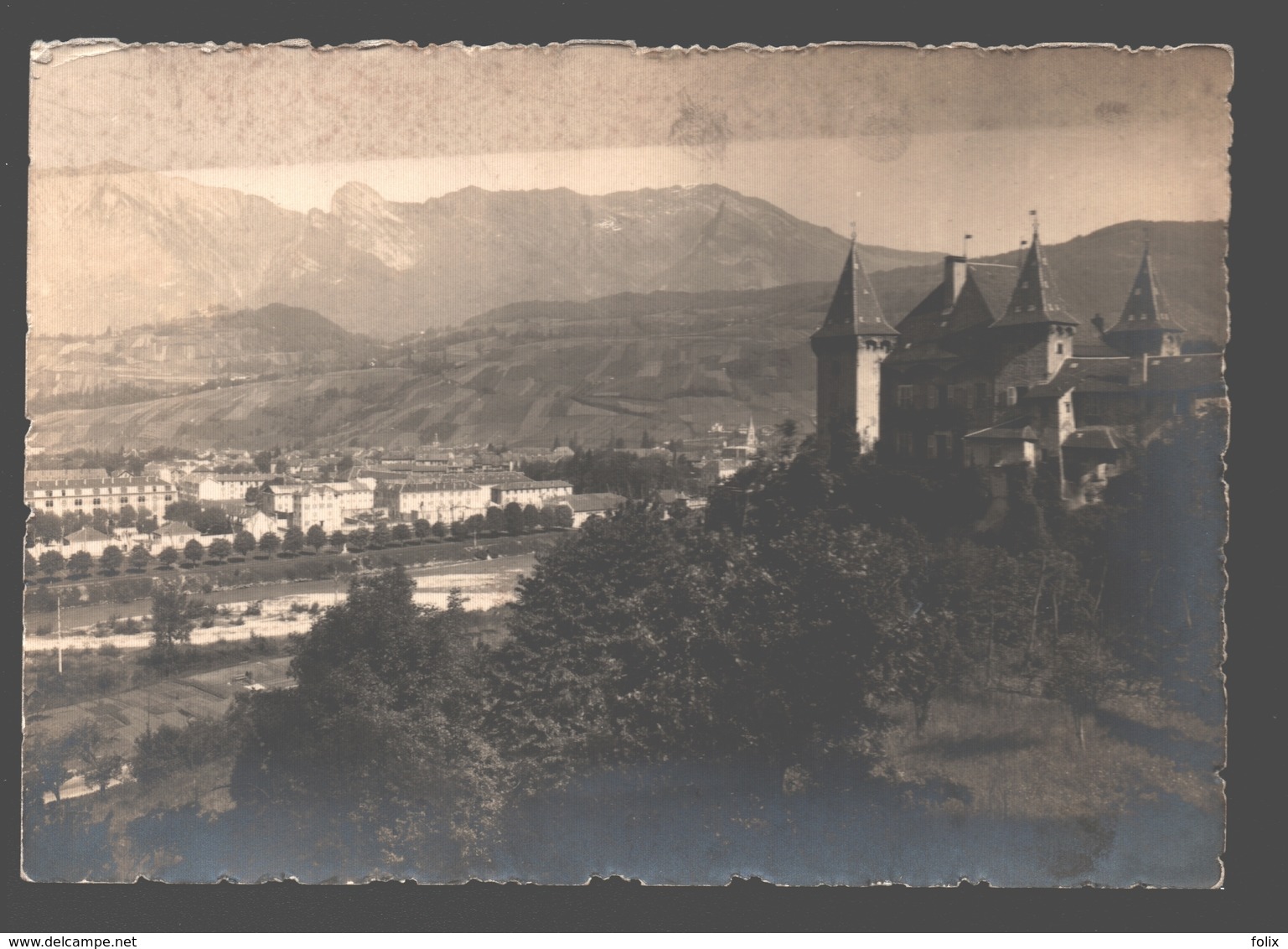 Albertville - Le Château De Manuel - Carte Photo Raymond Bertrand, Rue De La République, Albertville - Albertville