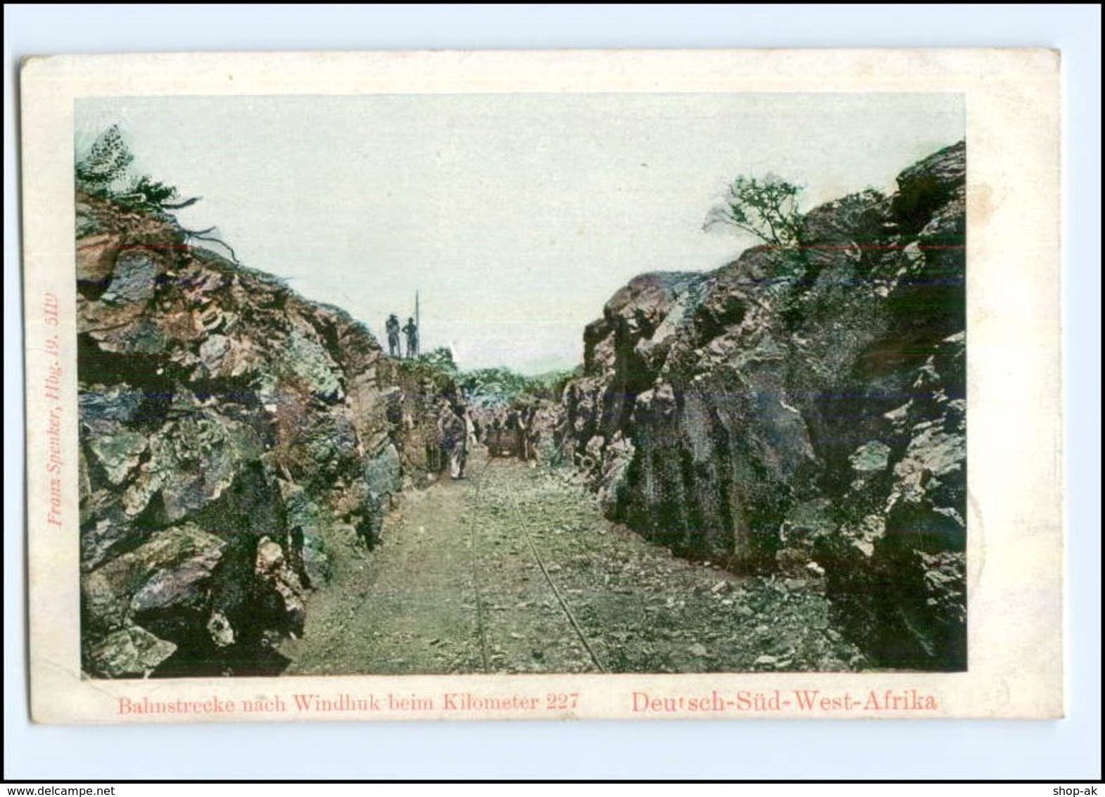 XX01140/ Lüderitzbucht Eisenbahnstrecke Nach Windhuk Deutsch-Südwest-Afrika 1905 - Ehemalige Dt. Kolonien