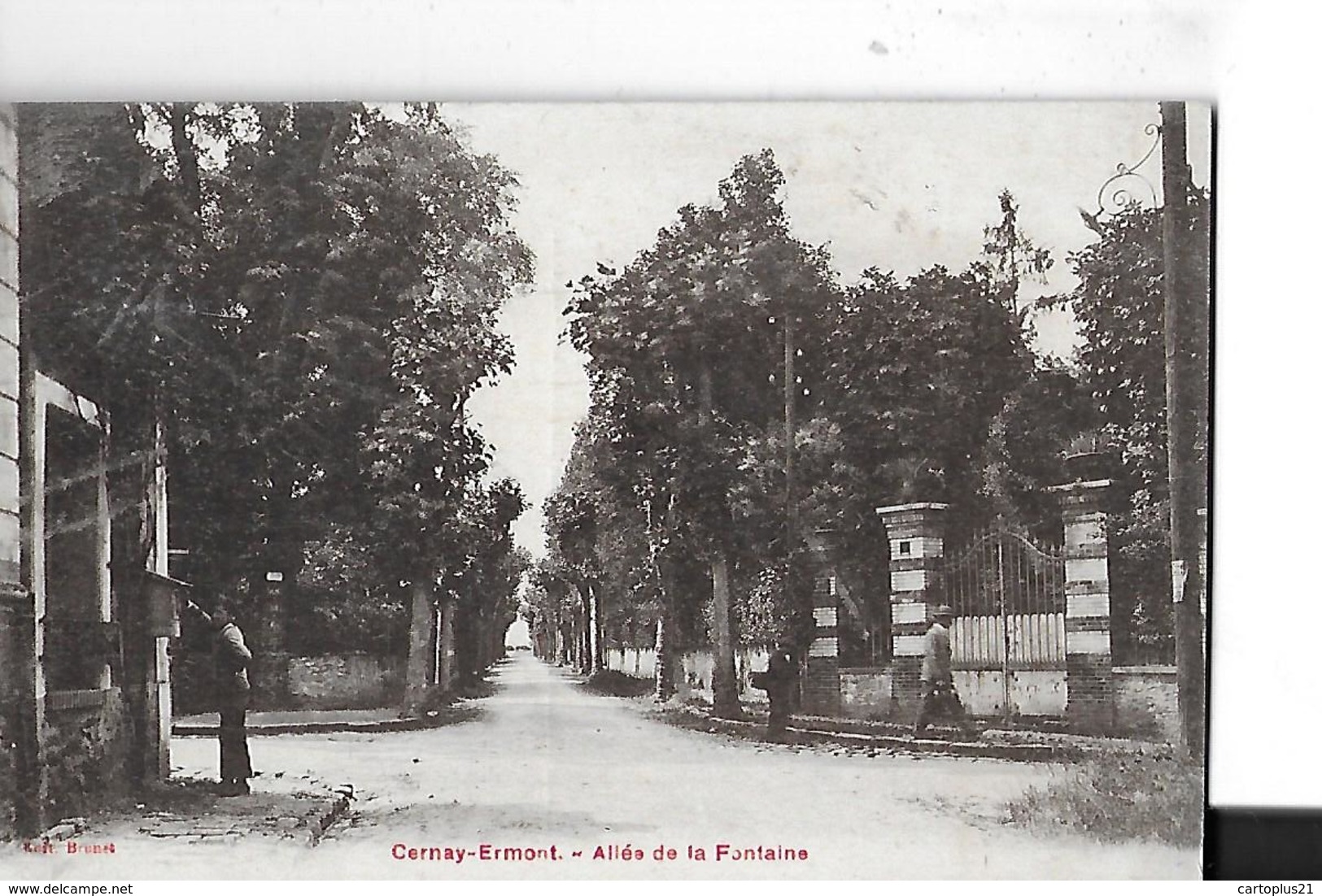 CERNAY ERMONT  ALLEE DE LA FONTAINE   PERSONNAGES     DEPT 78 - Autres & Non Classés