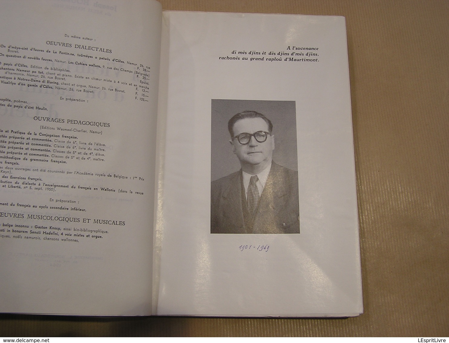 LI VICAÎRÎYE D' ON GAMIN D' CÊLES Houziaux 1964 Régionalisme Wallonie Celles Auteur Belge Dialecte Patois Parler Wallon - België