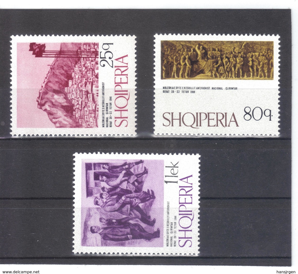 ALB367 ALBANIEN 1974  MICHL  1738/40 ** Postfrisch SIEHE ABBILDUNG - Albanien