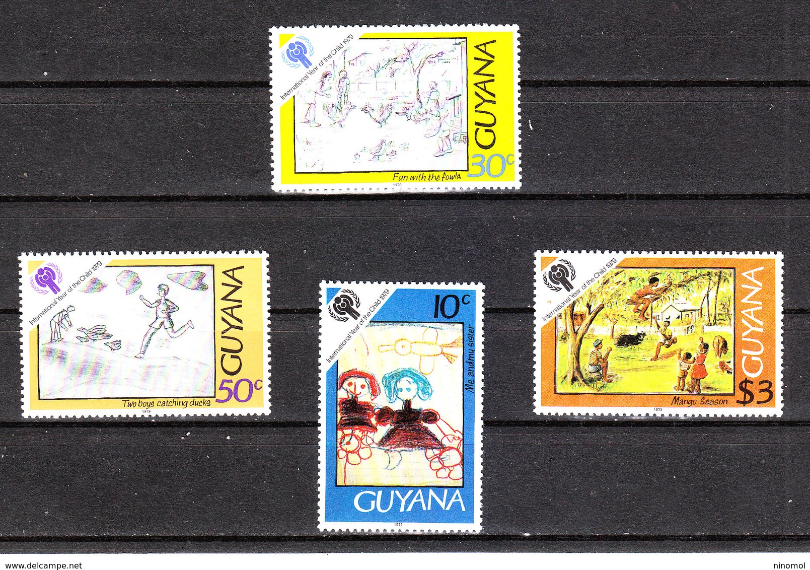 Guyana   -  1979. Anno Gioventù: Disegni Infantili. Youth Year: Childish Drawings. Complete MNH Series - Altri & Non Classificati