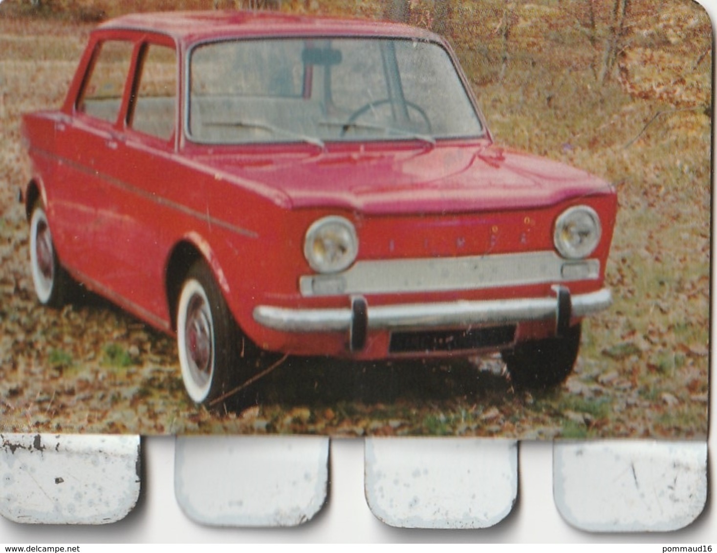 Plaquette Collection "L'Auto à Travers Les âges" : Simca 1000 - Plaques En Tôle (après 1960)