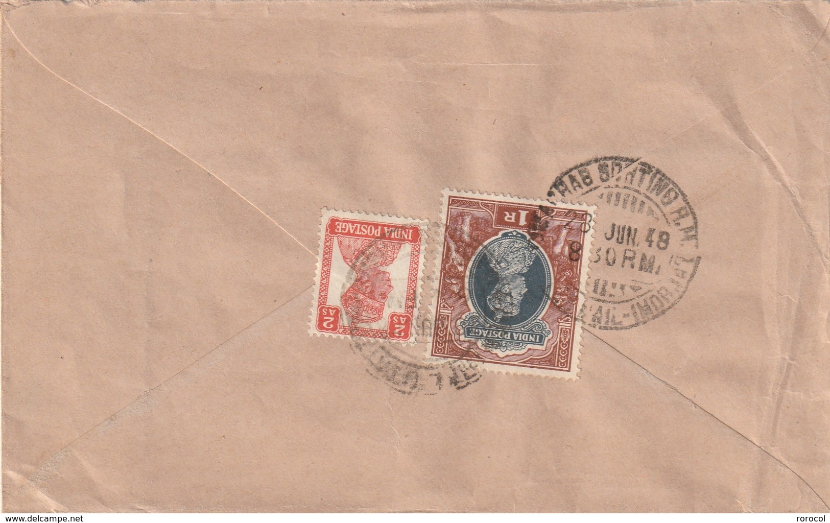 INDIA Lettre 1948  Pour Les Etats-Unis - 1936-47 Koning George VI