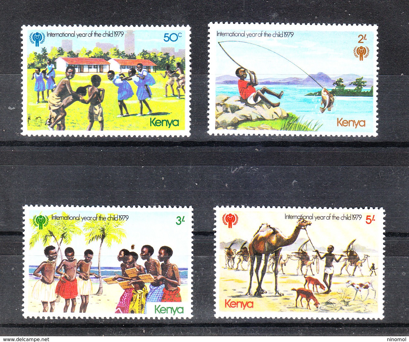 Kenya  -  1979. Giochi Di Bimbi: Pesca, Cammello. Games For Children: Fishing, Camel. MNH Complete Set - Non Classificati