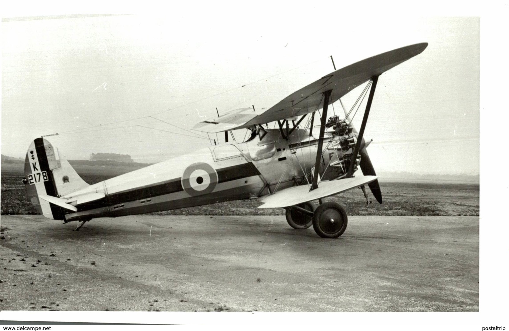 REPRINT BRISTOL  BULLDOG   RAF     20 * 13 CM Aviation, AIRPLAIN, AVION AIRCRAFT WW2 - Aviación