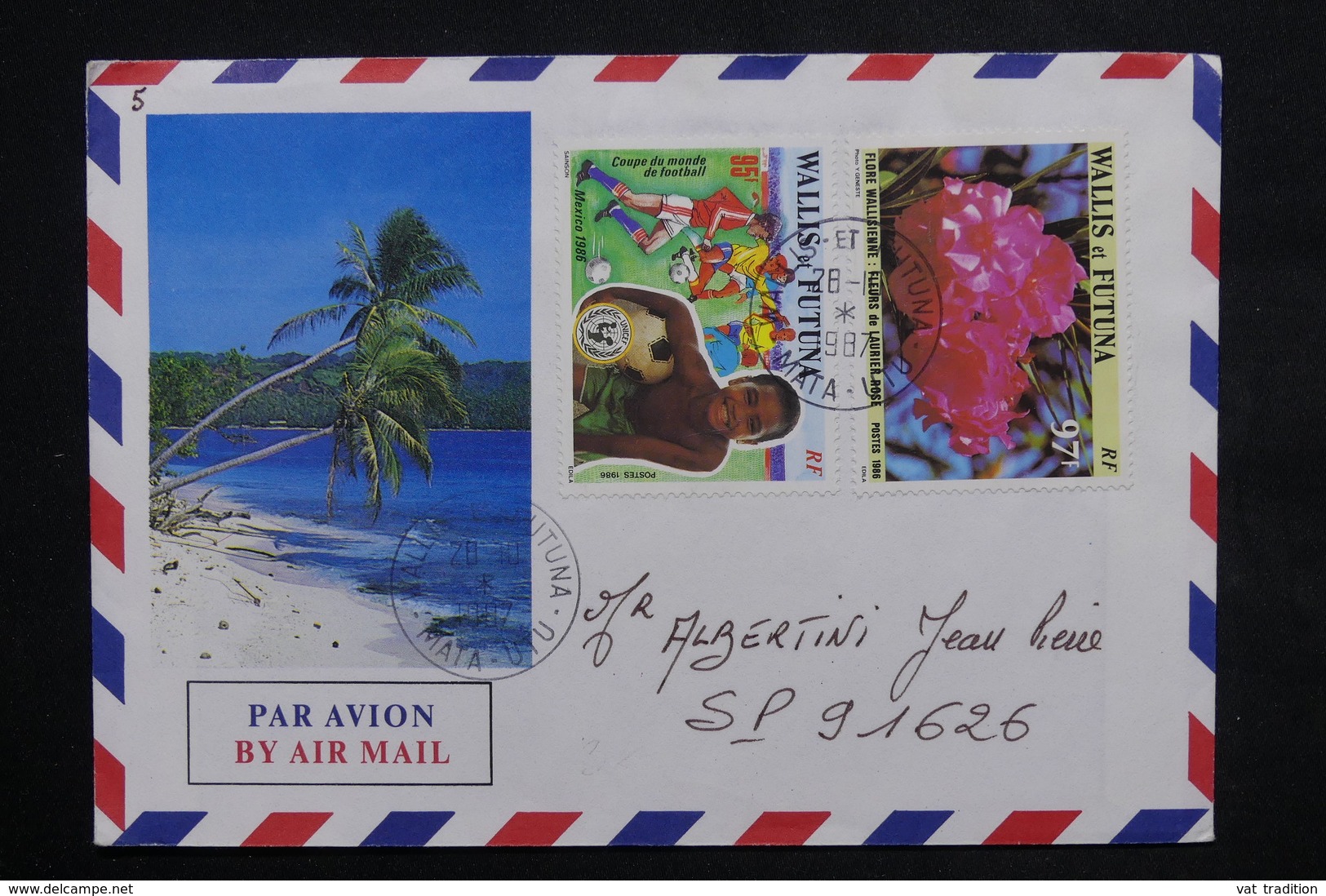 WALLIS ET FUTUNA - Enveloppe Touristique De Mata Utu Pour SP 91626 En 1987 , Affranchissement Plaisant - L 23829 - Storia Postale