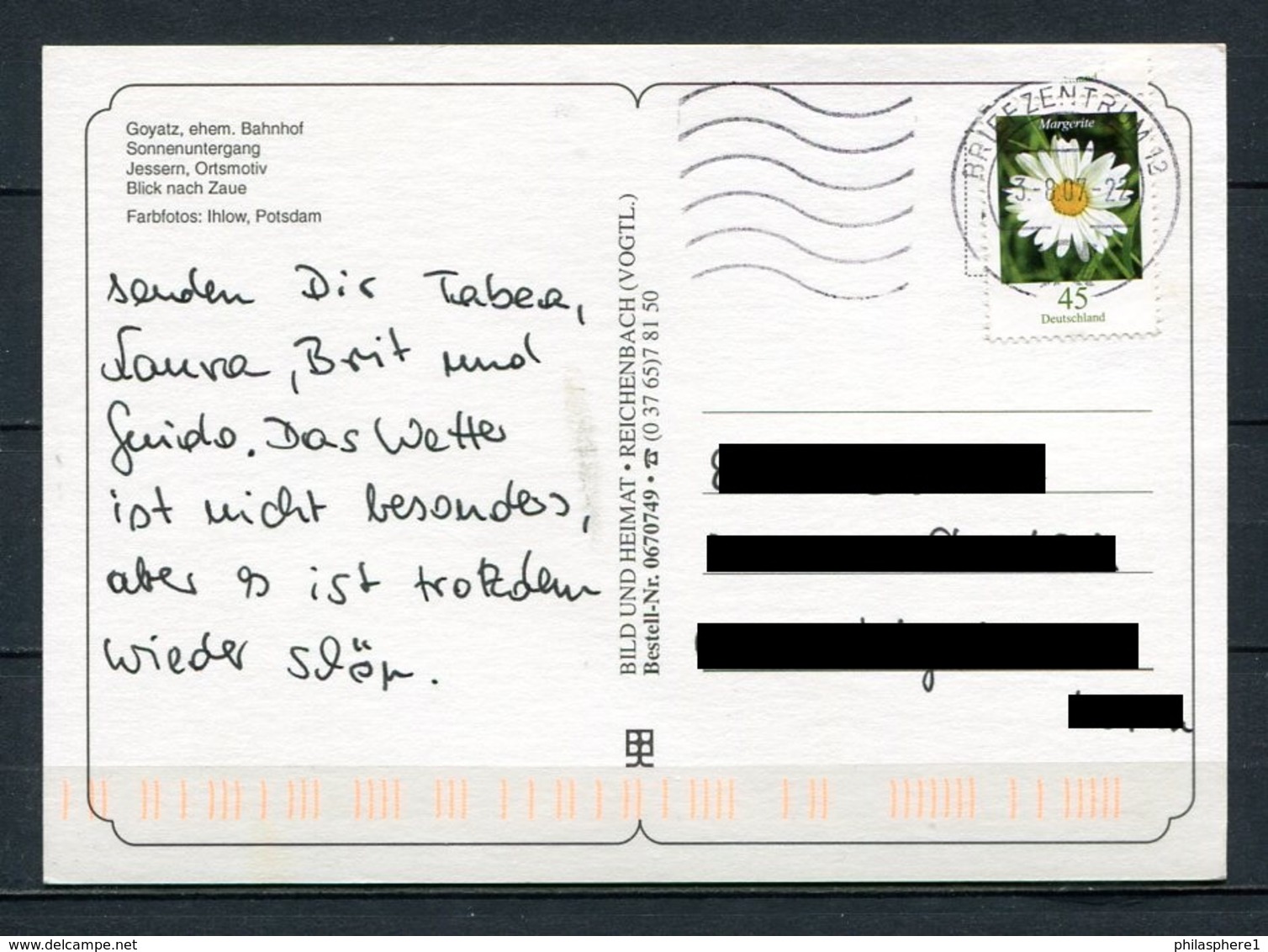 (03945) Herzliche Grüße Vom Schwielochsee / Mehrbildkarte -  Gel. 2007 - Bild Und Heimat - Lieberose