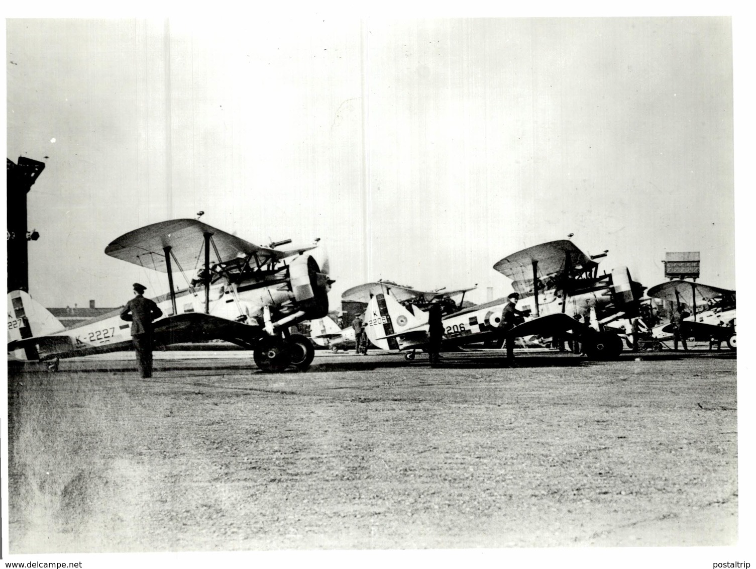 BRISTOL  BULLDOG   RAF     21 * 17 CM Aviation, AIRPLAIN, AVION AIRCRAFT WW2 - Aviación