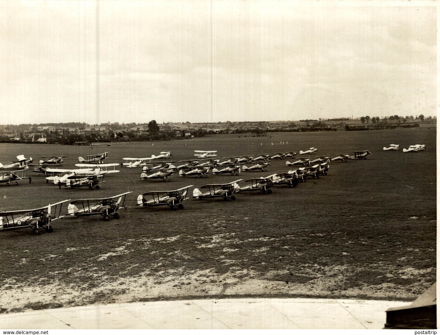 BRISTOL  BULLDOG   RAF     21 * 17 CM Aviation, AIRPLAIN, AVION AIRCRAFT WW2 - Aviación