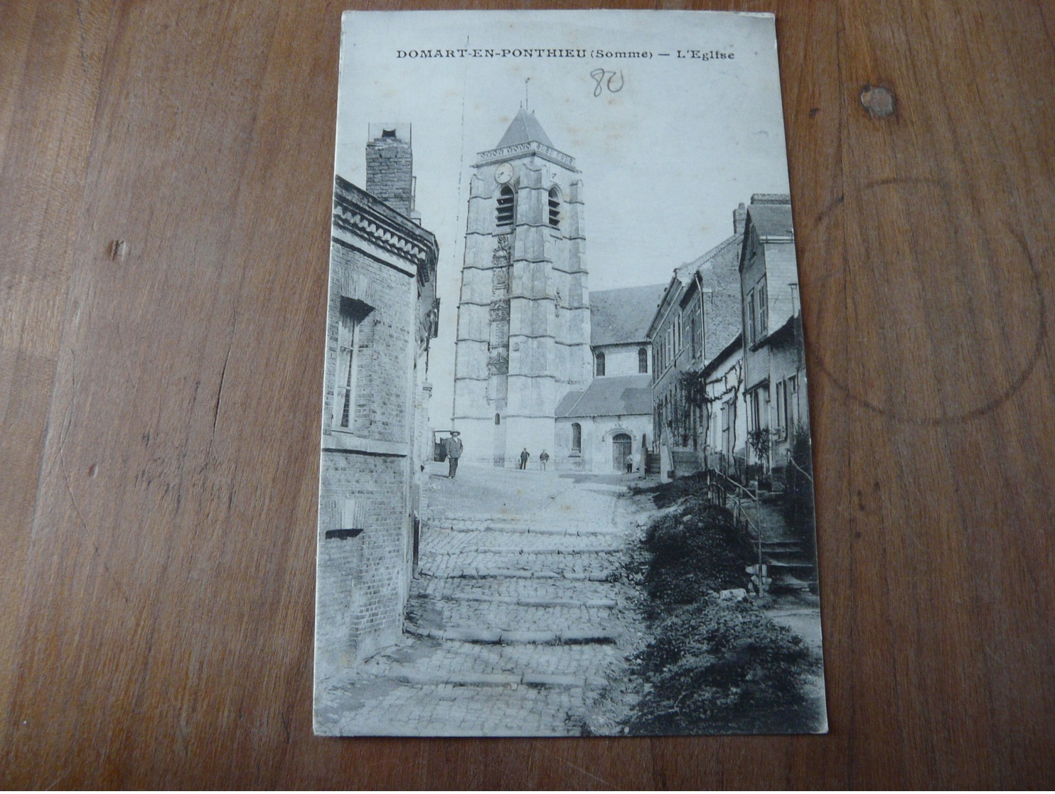 CPA 2 - Carte Postale Domart En Ponthieu - L'église - Other & Unclassified