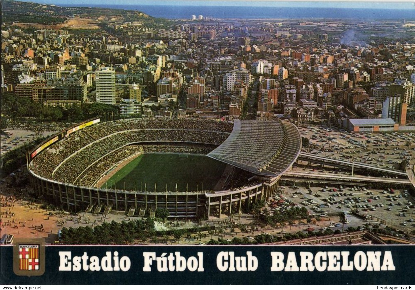 Spain, BARCELONA, Estadio Nou Camp (1980s) Stadium Postcard (2) - Fútbol