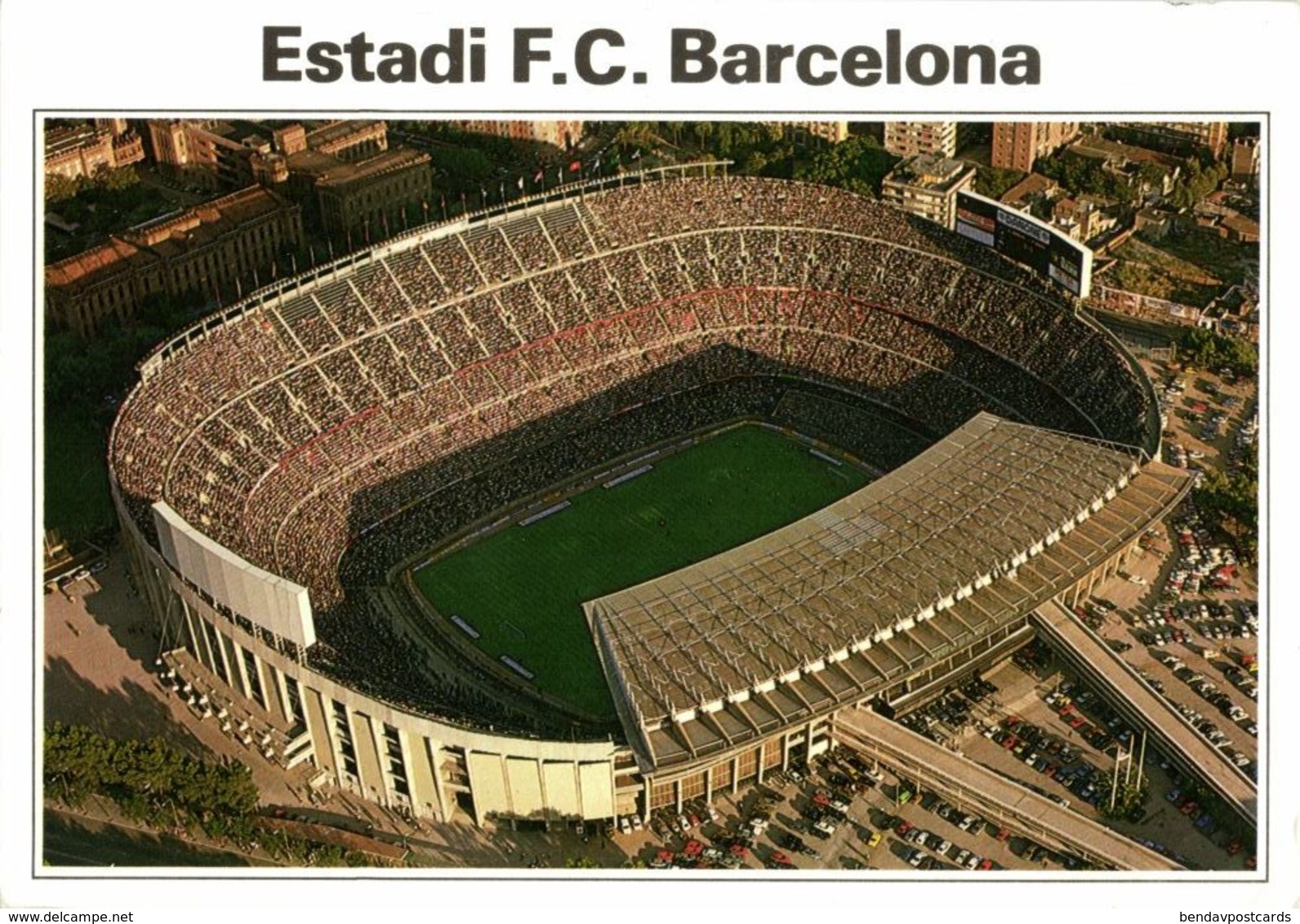 Spain, BARCELONA, Estadio Nou Camp (1980s) Stadium Postcard (4) - Fútbol