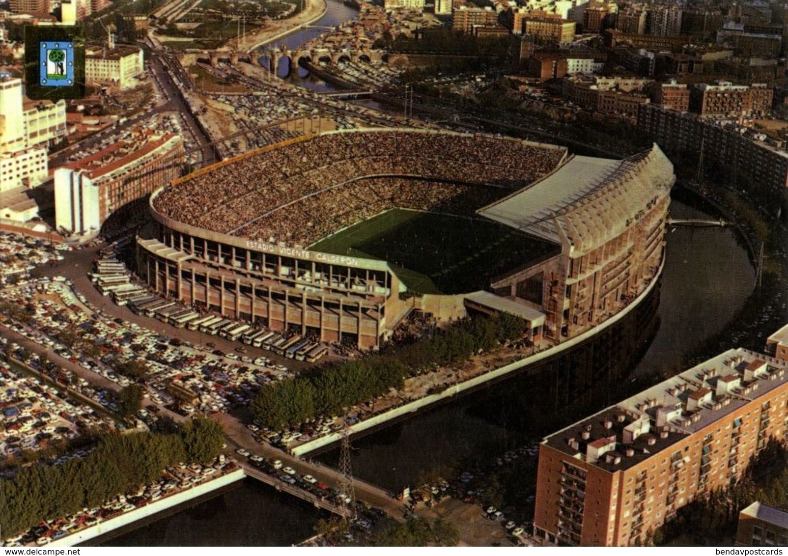 Spain, MADRID, Estadio Vicente Calderon (1970s) Stadium Postcard - Fútbol