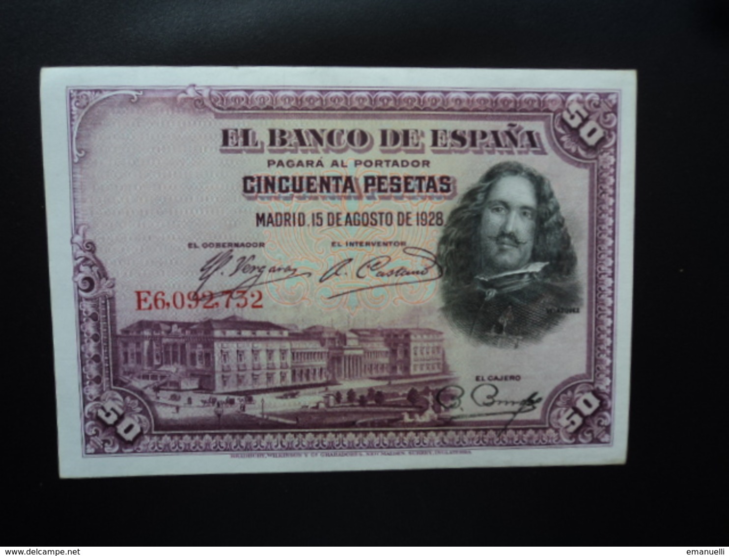 ESPAGNE : 50 PESETAS   15.8.1928    P 75b    SPL - 50 Peseten