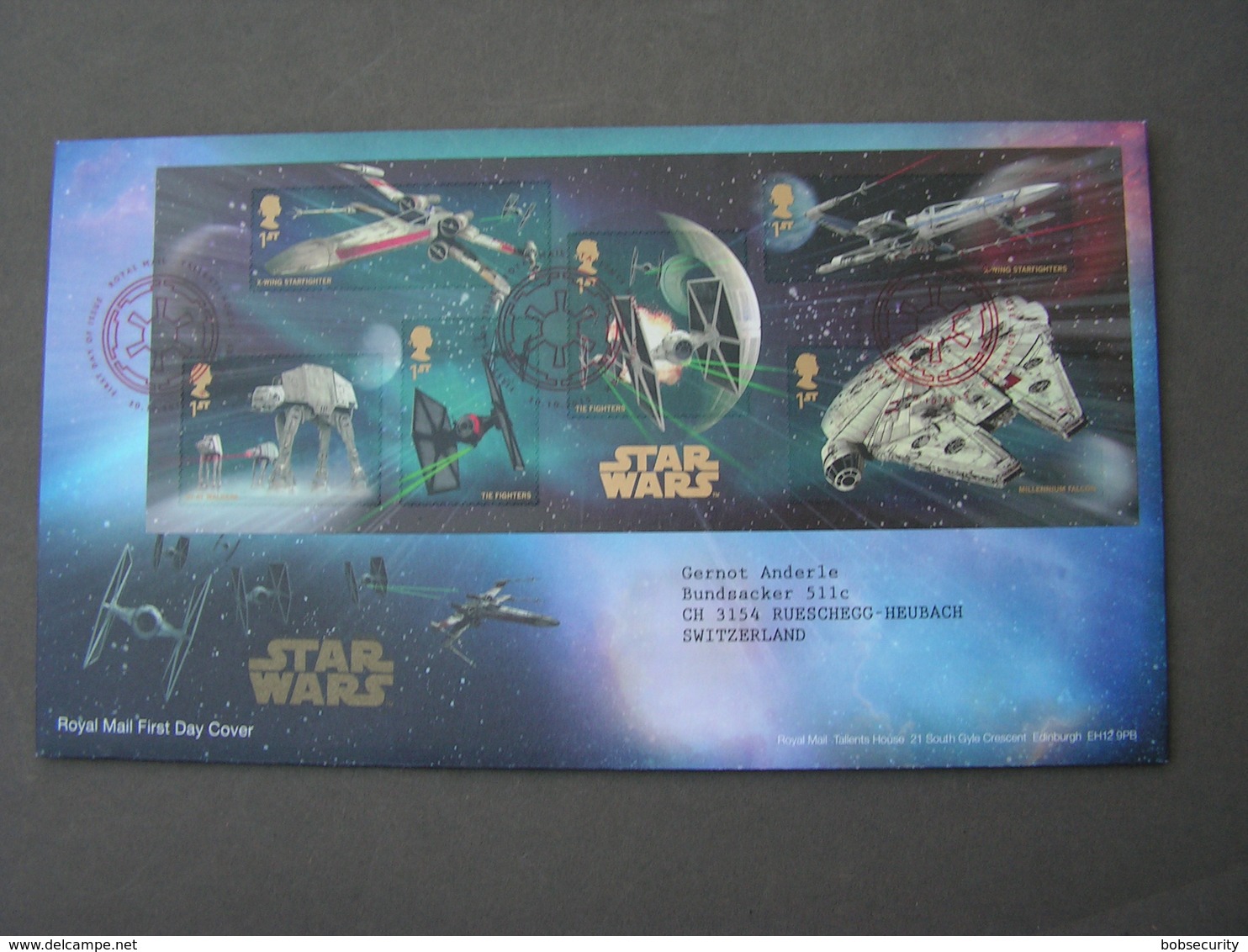 GB FDC Block Star Wars 2015 - Blocks & Kleinbögen