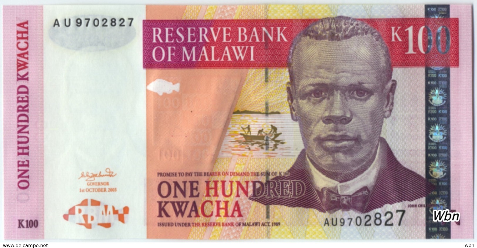 Malawi 100 Kwachas (P46) 2003 -UNC- - Malawi