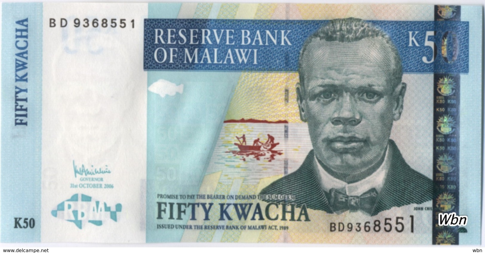Malawi 50 Kwachas (P45) 2006 -UNC- - Malawi