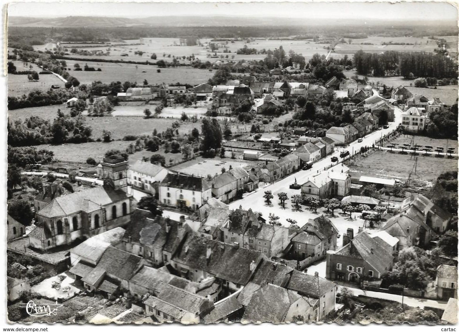 D70 - AMANCE - VUE GENERALE - CPSM Dentelée Grand Format En Noir Et Blanc - Autres & Non Classés