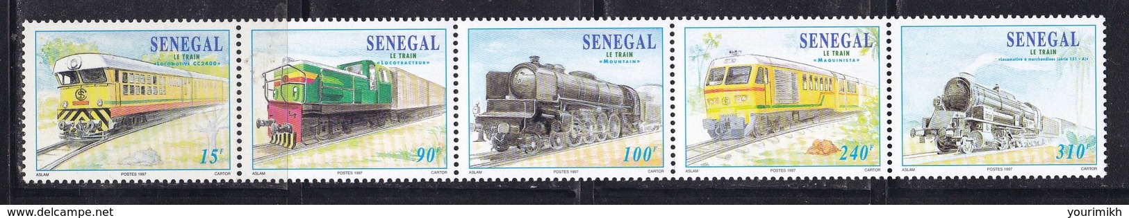 SETS SENEGAL Trains Railway MNH**  CV 4€ - Treinen