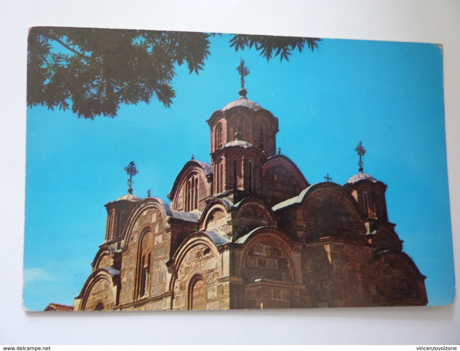 Cartolina "The Cupolas Of Monastery Gracanica Near Pristina" - Serbia
