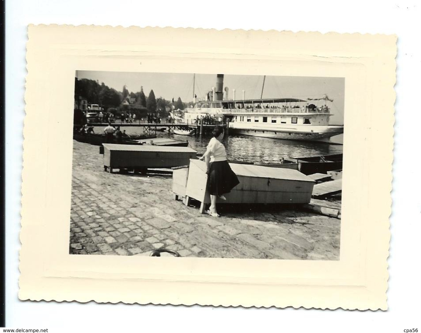 CAMARET 1954 - Bateau à Vapeur (beau Plan) - Camaret-sur-Mer