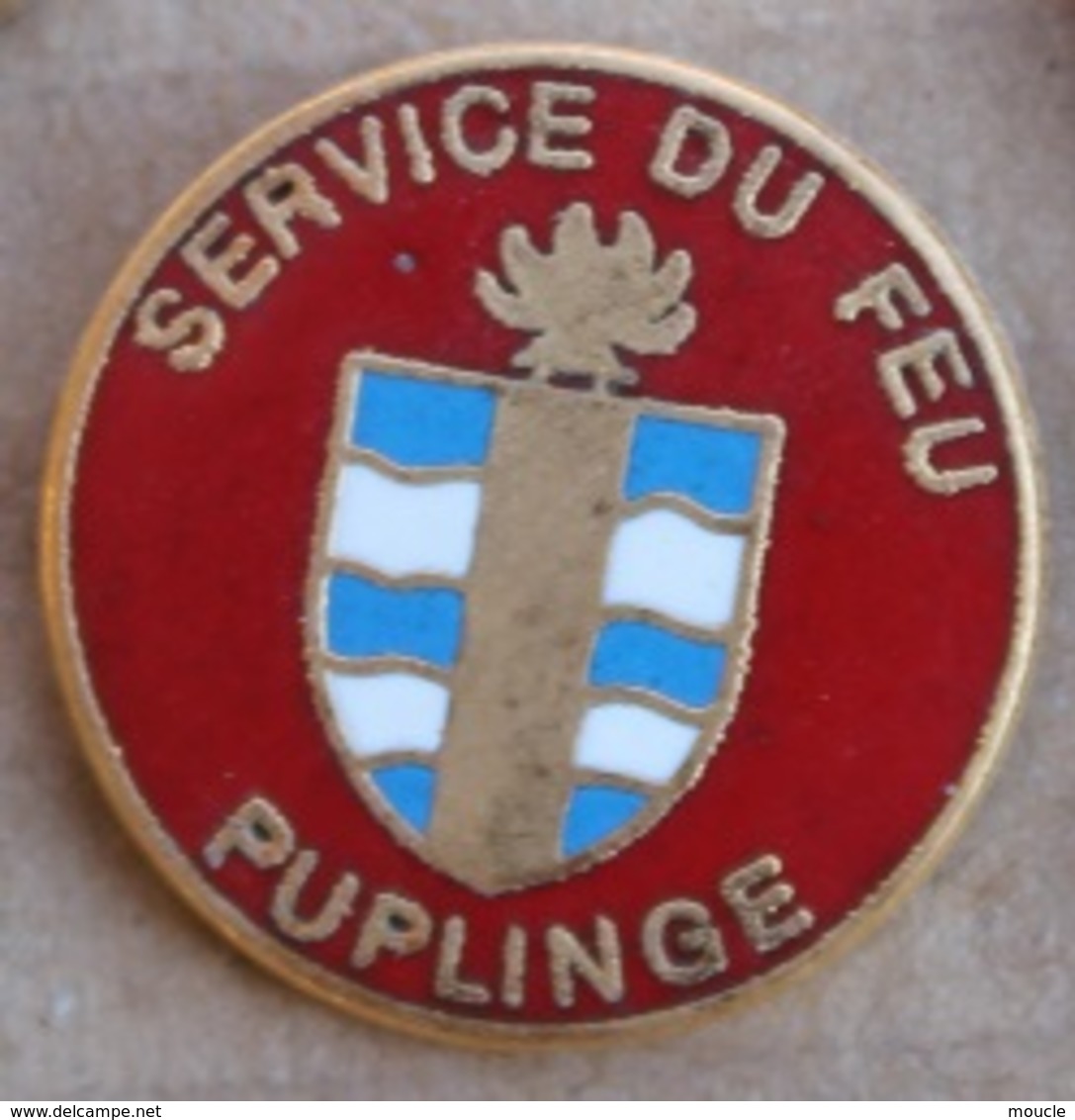 SAPEURS POMPIERS  PUPLINGE - GENEVE - SUISSE - ARMOIRIE - SERVICE DU FEU   -     (ROUGE) - Firemen
