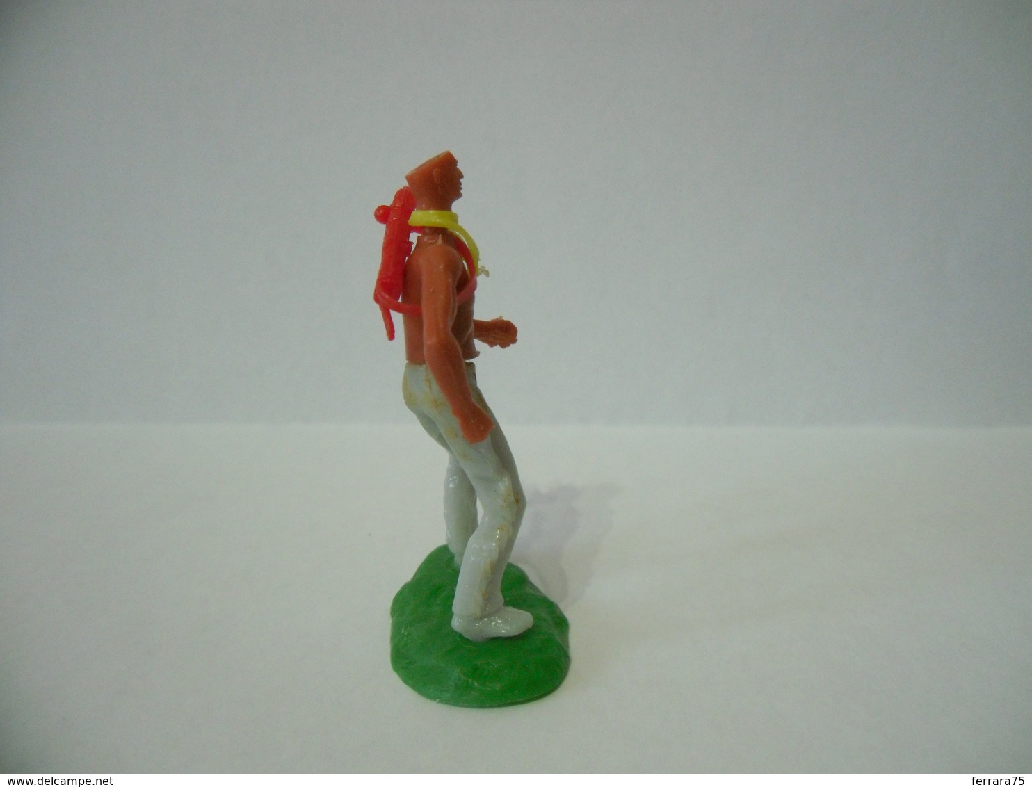 Soldatino Elastolin Indiano Western Cowboy Plastic Figure Vintage - Figurini & Soldatini