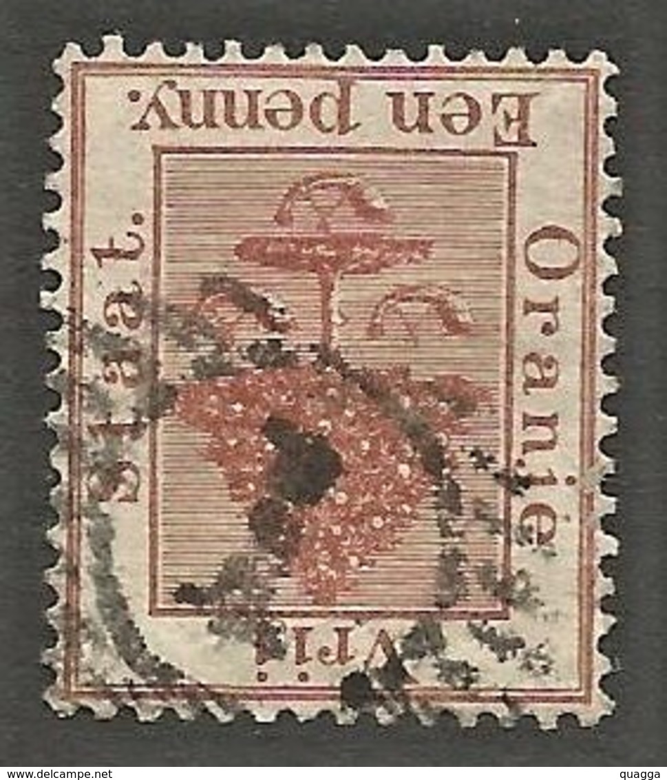 Orange Free State. 1 (11-bar) = BLOEMFONTEIN Numeral Cancel Postmark. - Orange Free State (1868-1909)