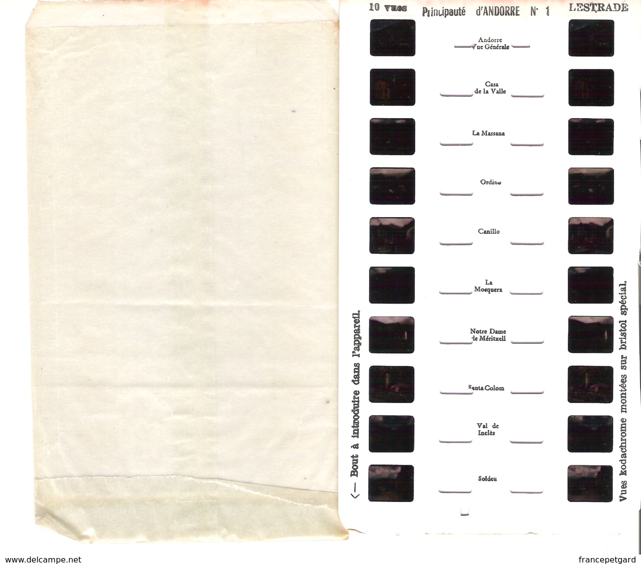 Lestrade   Vues Kodachrome   Principauté D' Andorre N°1 - Stereoscoopen