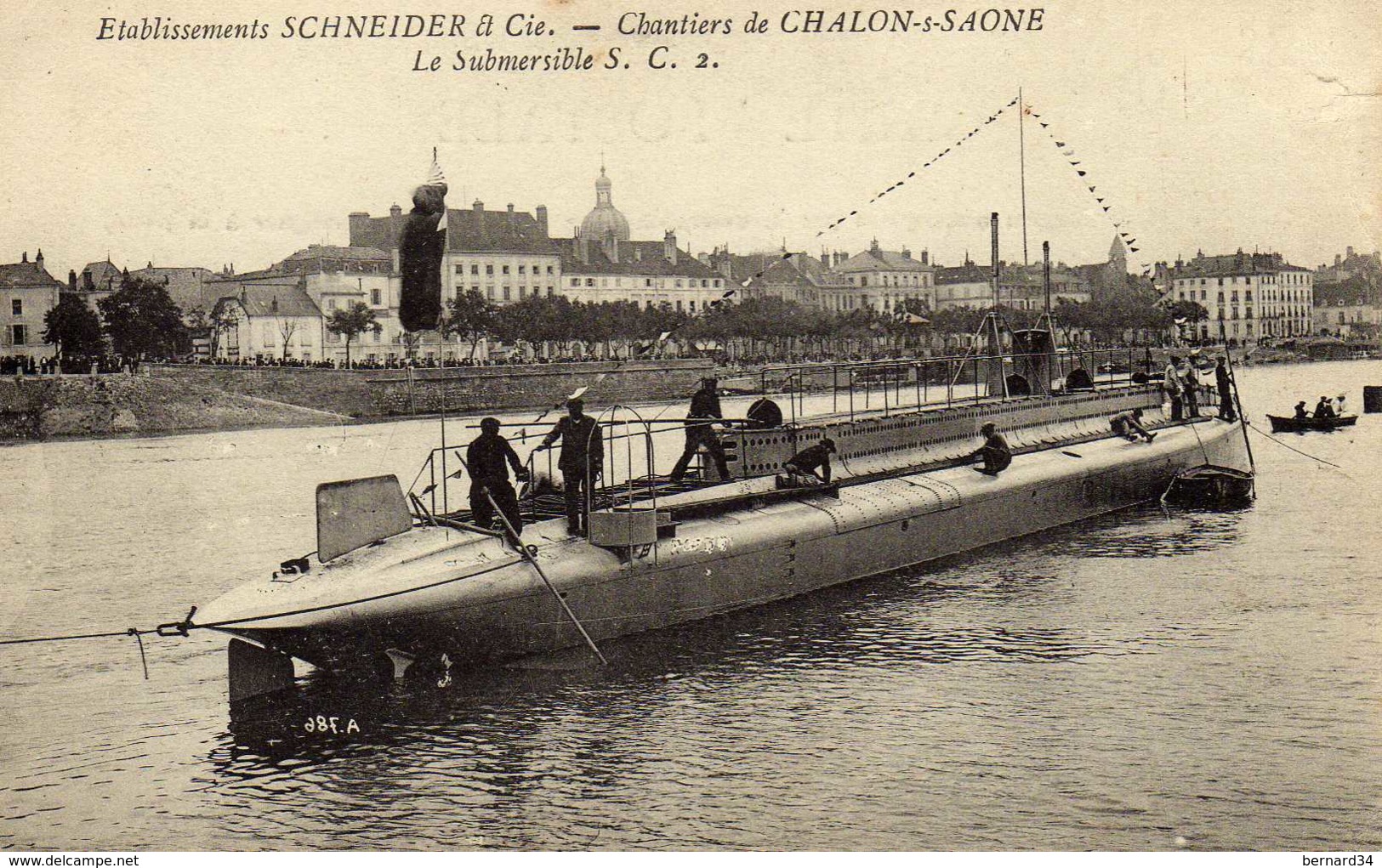 SOUS MARIN CHALON SUR SAÔNE SUBMERSIBLE S C - Warships