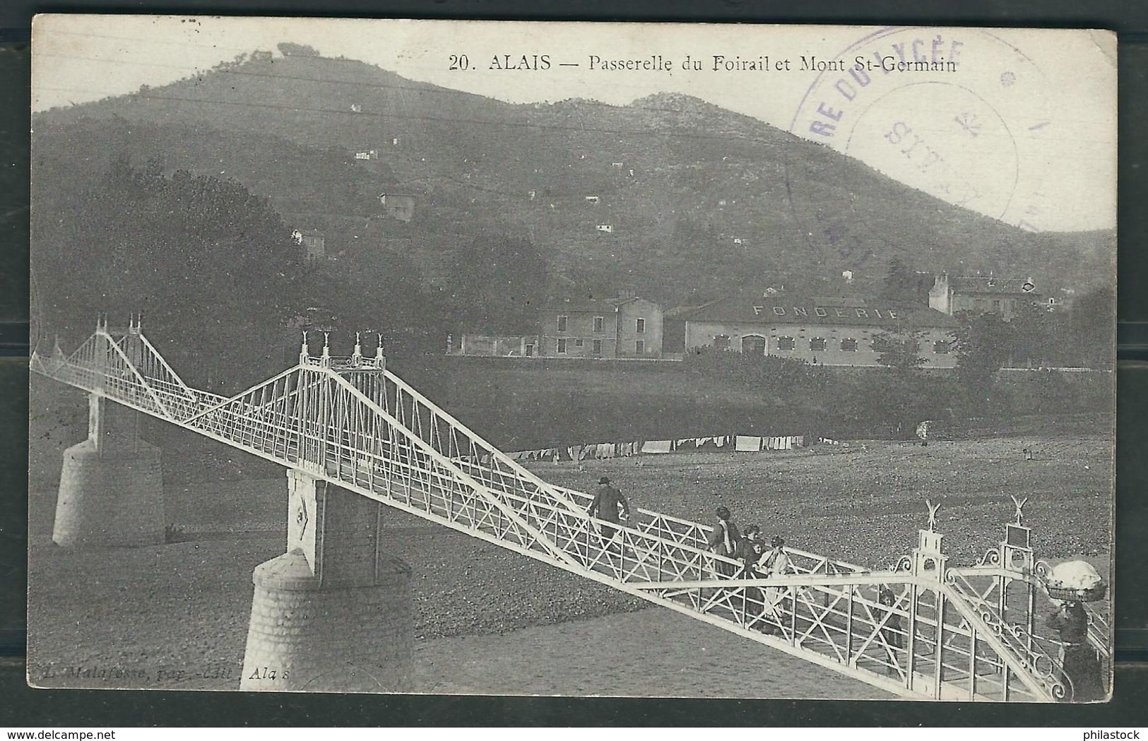 FRANCE 1915 CPA  Illustrée Hopital Complémentaire D' Alais - Guerre De 1914-18