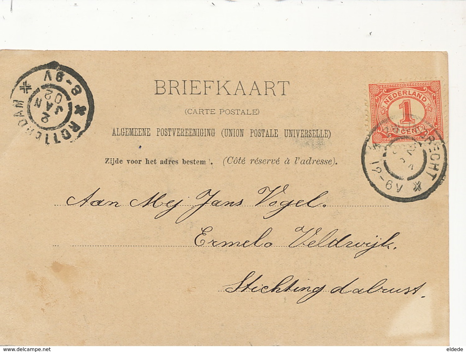 Dordrecht Dorsshe Straattype  Edit 239 A.G.V.  D.  P. Used 1902 - Dordrecht