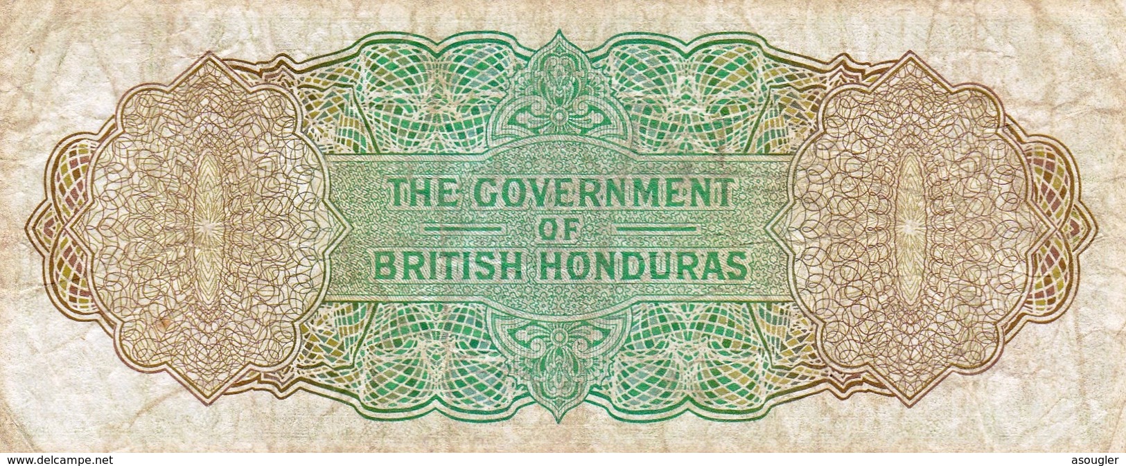 BRITISH HONDURAS BELIZE 1 Dollar 1973 F-VF P-28c "free Shipping Via Registered Air Mail" - Belize