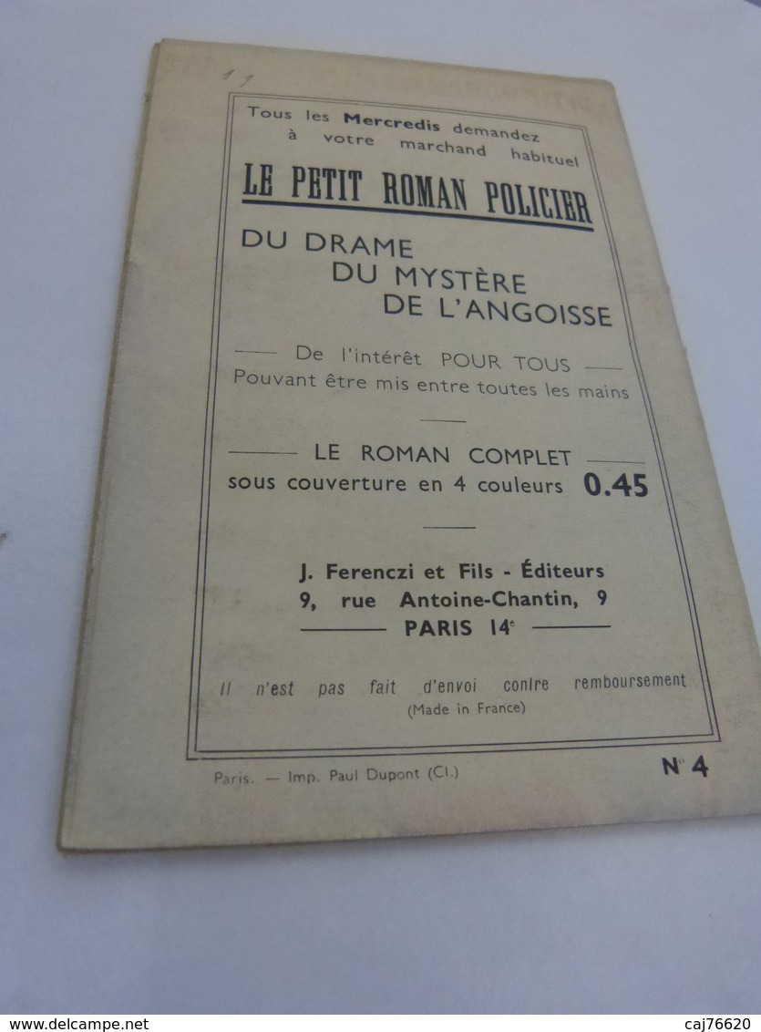 Gangster Et Cie , Le Petit Roman Policier , J. Chambon (cai01) - Ferenczi