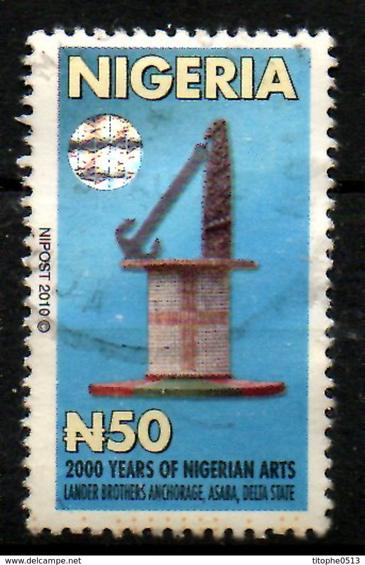 NIGERIA. Timbre De 2010 Oblitéré. 2000 Ans D'Art Nigérian/Hologramme. - Ologrammi