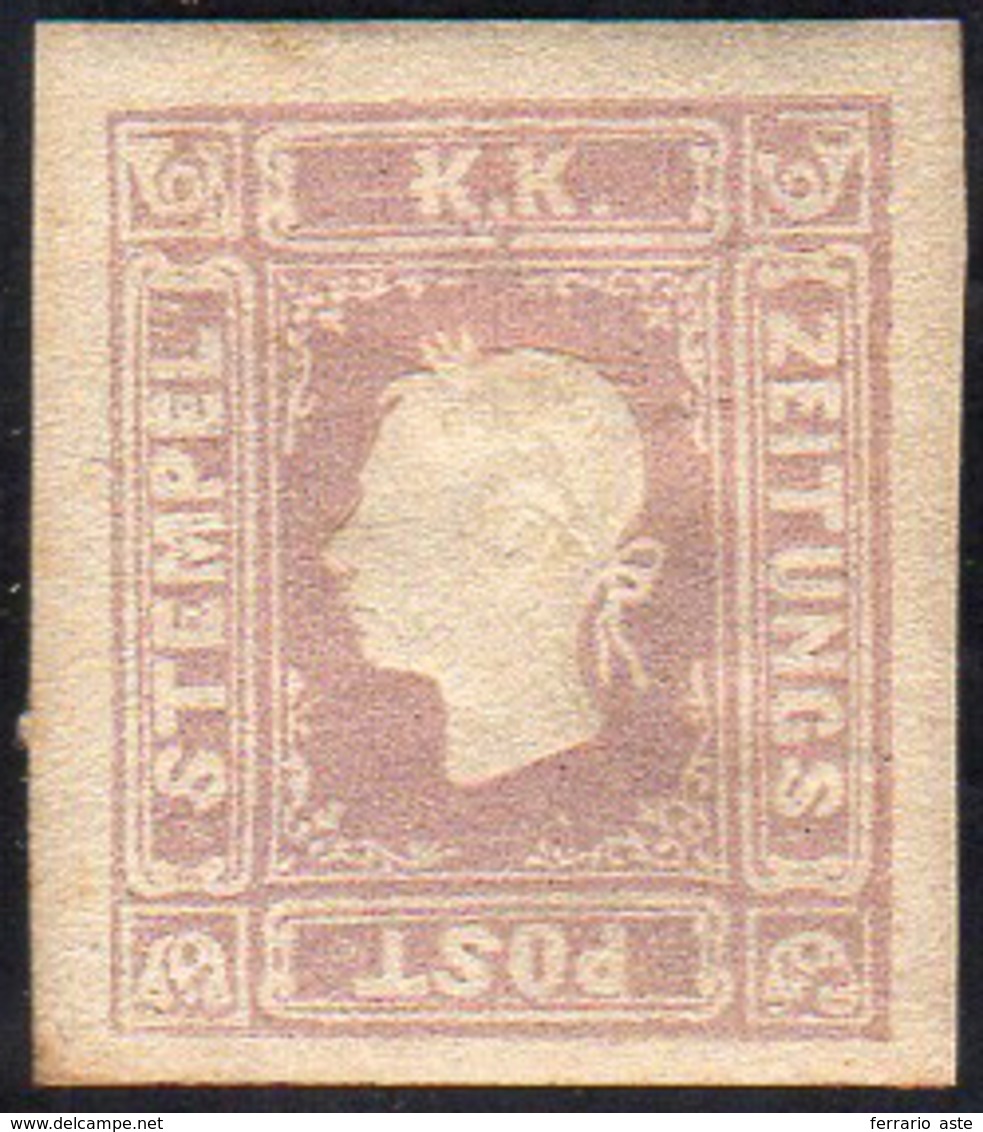 1859 - 1,05 Soldi Lilla Grigio (9), Gomma Originale, Perfetto, Lievi Ossidazioni. Raro, Occasione. C... - Lombardy-Venetia