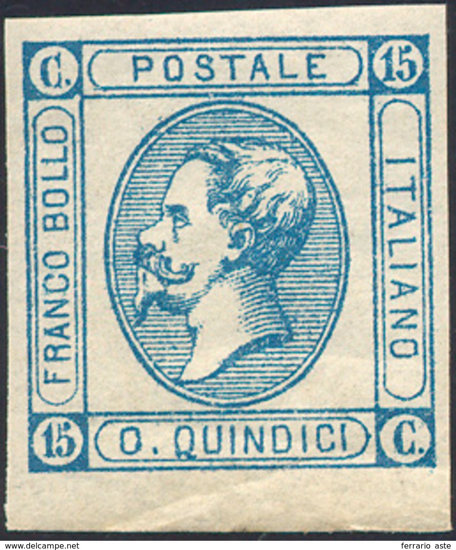 1863 - 15 Cent. Litografico, I Tipo, Varietà "C" Completamente Chiusa (12c), Nuovo, Gomma Originale,... - Sonstige & Ohne Zuordnung