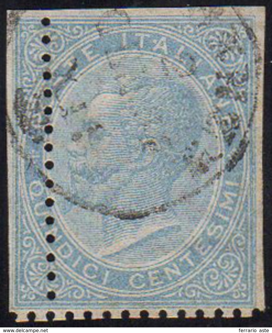 1863 - 15 Cent. De La Rue, Dentellatura Verticale Fortemente Spostata In Senso Orizzontale (L18ea), ... - Sonstige & Ohne Zuordnung