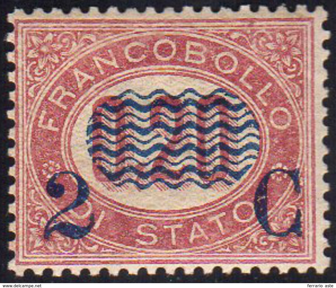 1878 - 2 Cent. Su 0,20 Lire Servizio Soprastampati (31), Discreta Centratura, Gomma Originale, Perfe... - Other & Unclassified