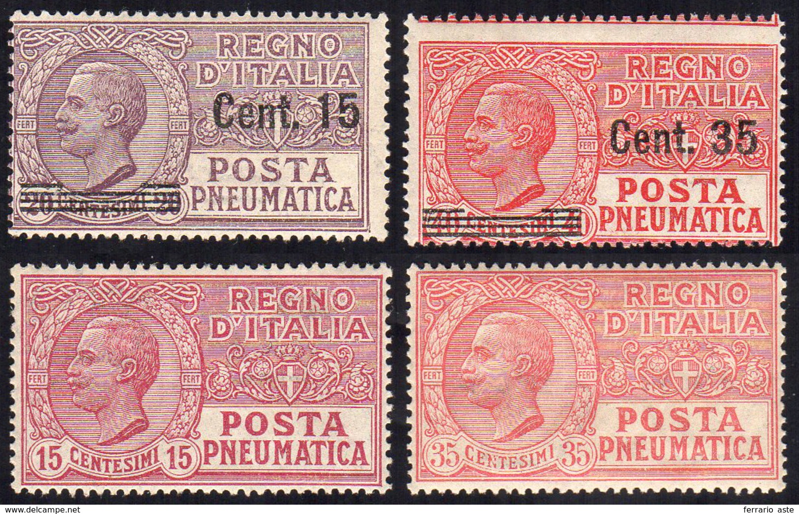 1927/28 - Soprastampati E 15 Cent. E 35 Cent., Questi Con Ottima Centratura (10/11,12/13), Gomma Int... - Other & Unclassified