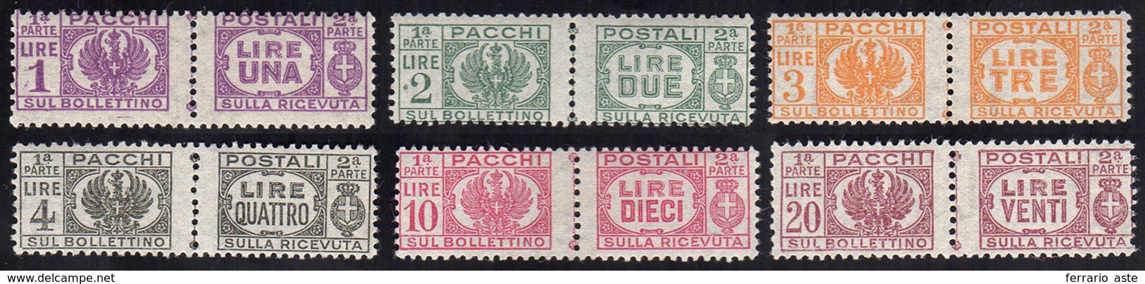 PACCHI POSTALI 1946 - Senza Fasci Al Centro (60/65), Gomma Integra, Perfetti.... - Other & Unclassified