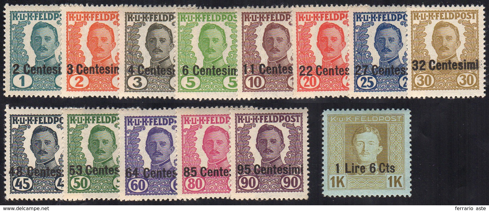 OCC. AUSTRIACA FRIULI 1918 - Non Emessi (20/33), Gomma Integra, Perfetti. Belli.... - Other & Unclassified