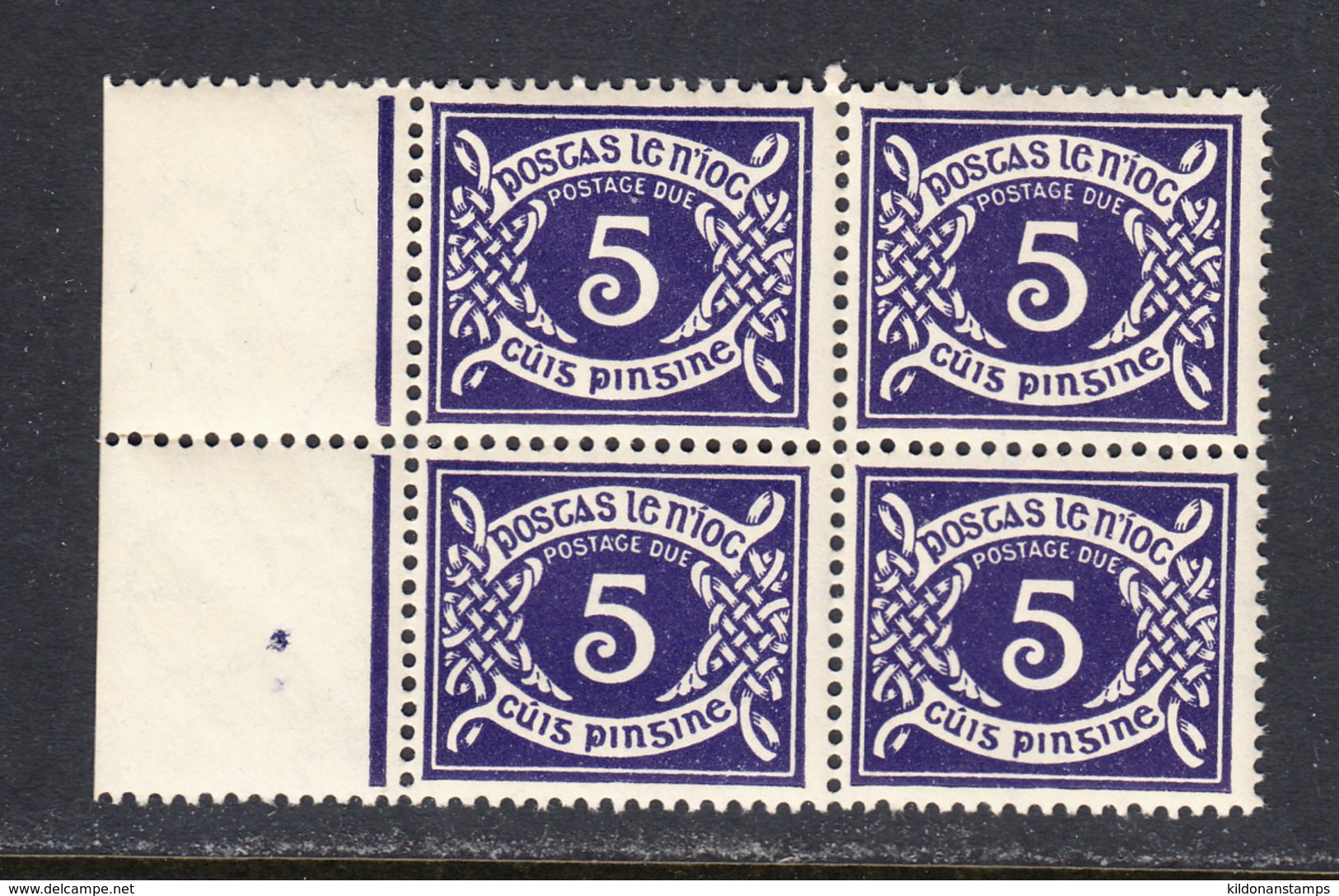 Ireland 1940 Postage Due, Mint No Hinge, Block, Sc# J10 ,SG D10 - Segnatasse