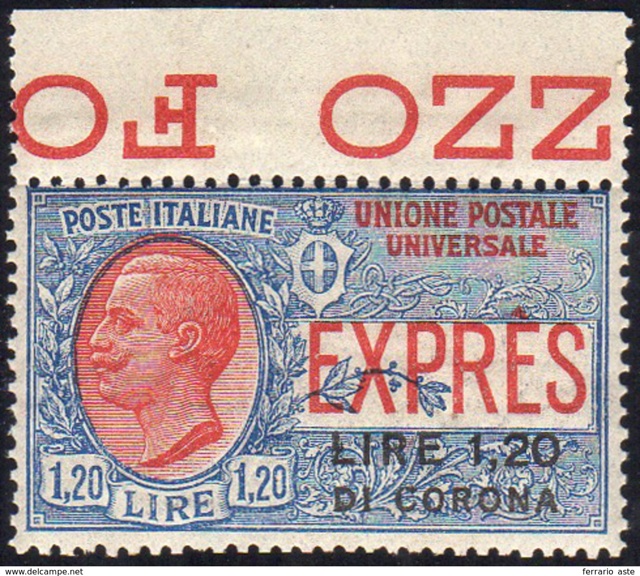 DALMAZIA ESPRESSI 1922 - 1,20 Su 1,20 Lire (2), Bordo Di Foglio, Gomma Integra, Perfetto. Bello!... - Sonstige & Ohne Zuordnung