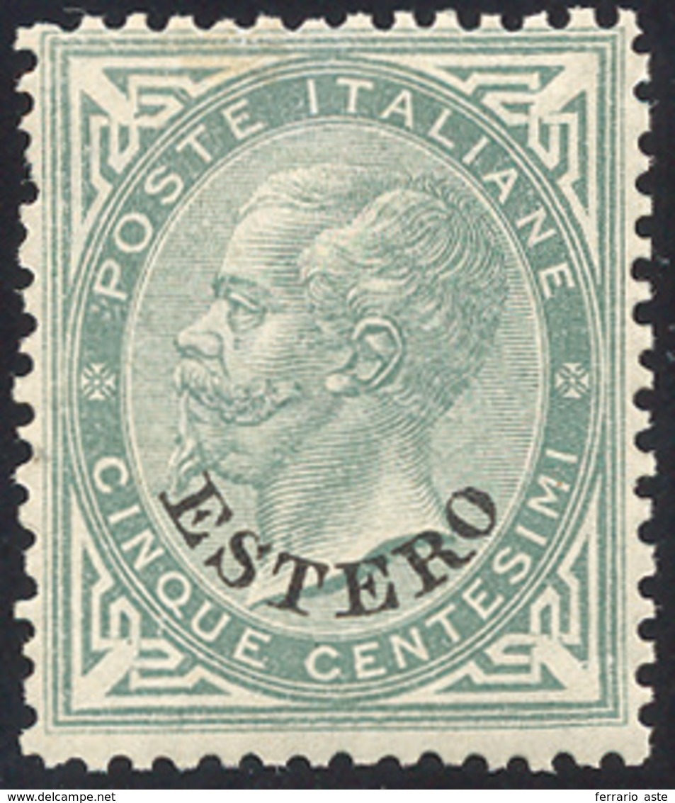 EMISSIONI GENERALI 1874 - 5 Cent. Soprastampato (3), Discreta Centratura, Gomma Originale, Perfetto.... - Other & Unclassified